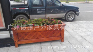 专业生产户外家具 实木花箱 市政路政花盆 组合花盆 户外花箱