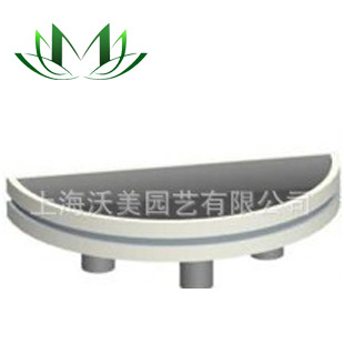 生产销售PVC微发泡半圆艺术园林花箱