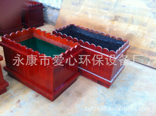 厂家专业销售小区用优质防腐木花箱