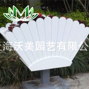 厂家PVC微发泡扇形一桶一链艺术护栏花箱