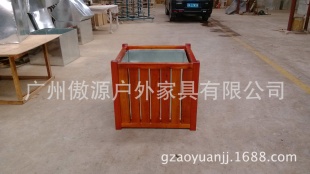 厂家直销户外花箱 实木花箱花车 绿化树箱 组合树箱 木质花盆