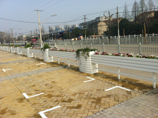 【马槽花箱护栏】户外景观绿化道路隔离花箱 花草栏杆 专业诚信