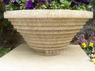 装饰花盆, 艺术花盆, 欧式花盆 ,砂岩花盆 惠安石雕厂