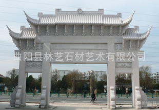 加工制作安装牌楼石雕牌坊仿古石雕石材浮雕牌坊仿古石雕