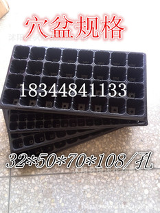 黑色育苗盘托盘营养钵穴盘 多种规格 加厚型200孔穴盘扦插播籽