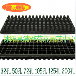 穴盘育苗盘育苗块营养钵批发塑料穴盘育苗盒芽菜盘种植盘黑色
