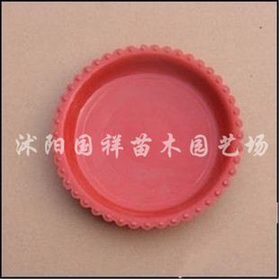 促销盆栽花卉 红色塑料托盘/用了干净漂亮