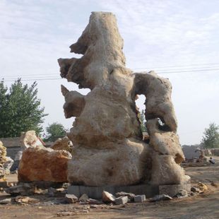 万块灵璧景观石产地 大型园林景观石 中国*大园林石批发市场