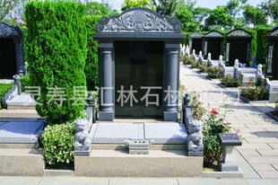 汇林石材专业制作中式墓碑 定做中式墓碑 中国黑墓碑石料