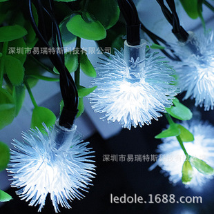 led婚庆太阳能灯串装饰灯彩灯led灯串圣诞灯led装饰彩灯户外
