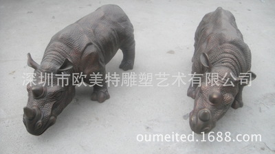 南宁铜雕野兽造型摆件 金属雕塑 酒店会所门庭装饰品