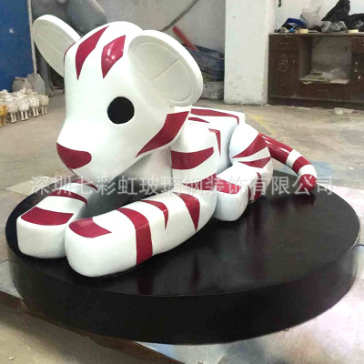 玻璃钢卡通机器人造型雕塑 户外景观园林摆件 企业品牌形象定制
