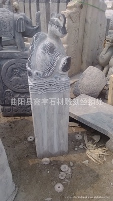 仿古石雕工艺品摆件青石栓马柱仿古做旧四神栓马桩怪人栓马桩摆件
