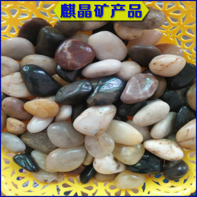 4天然机制鹅卵石 鱼缸造景石 染色鹅卵石 铺路砾石 卵石