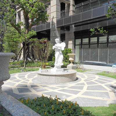 优质花岗岩 随州黄金麻花钵 园林景观石材