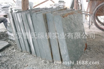 自有矿山三亚地区绿色青石板板岩 绿板岩工工厂 天然青石板