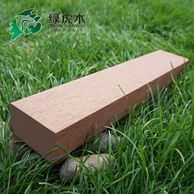 绿虎木 57*32木塑塑木实心凳条公园户外休闲长椅厂家直供挤压线