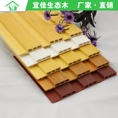 厂家直销室内PVC木塑装饰材料 经典转印木纹 生态木204大长城