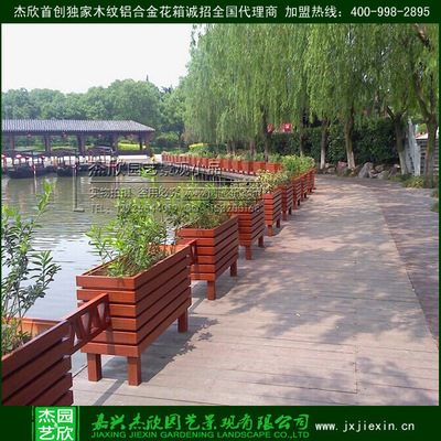 城市园林景观绿化专用隔离带木塑花箱