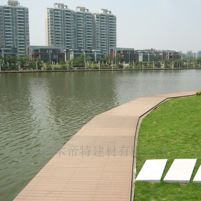 户外专用地板 木塑厂家直销100H25阳台走廊公园栈道地板 木塑景观