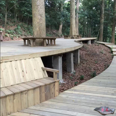 【上海厂家 可上门】户外樟子松防腐木地板 花旗松碳化木地板