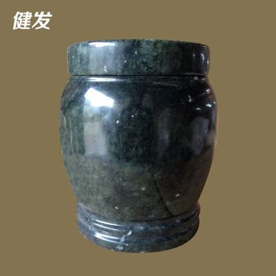 厂家批发丹东绿大理石骨灰盒 小型大理石骨灰罐