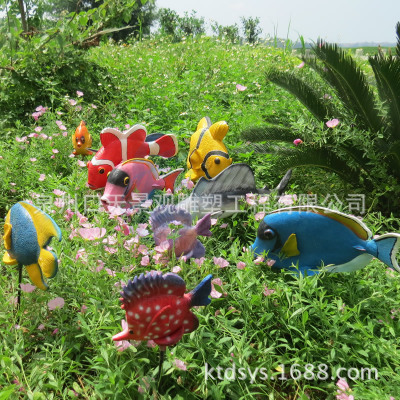厂家直销树脂仿真海洋动物雕塑工艺品海鱼模型户外景观装饰品摆件