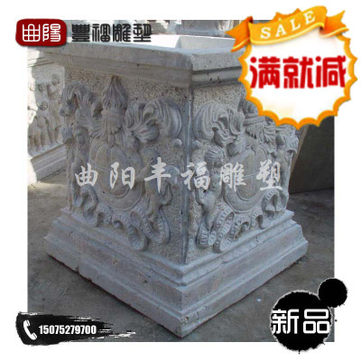 石雕花盆 园林景观石材花钵 FFHP-029