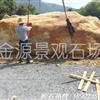 刻字景观黄蜡石现场装车实拍图