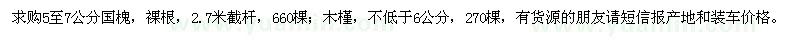 求购国槐、木槿