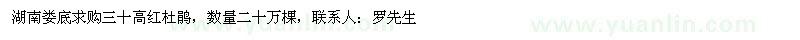 求购高30公分红杜鹃