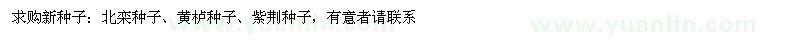 求购栾树种子、黄栌种子、紫荆种子