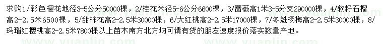 求购彩色樱花、桂花、蔷薇等