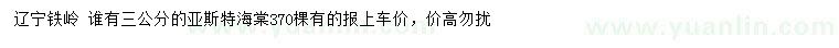 求购3公分亚斯特海棠