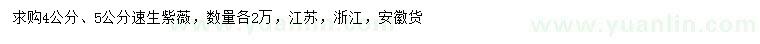 求购4、5公分速生紫薇