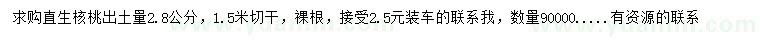 求购出土量2.8公分核桃