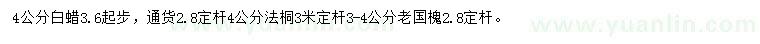 求购4公分法桐、3-4公分老国槐