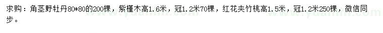 求购野牡丹、紫槿、红花夹竹桃