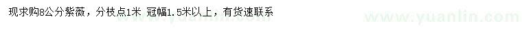 求购8公分紫薇 、百日红