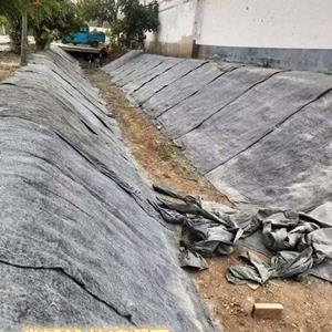 水渠水泥毯护坡鱼塘河道基坑支护工程水泥毯铺设