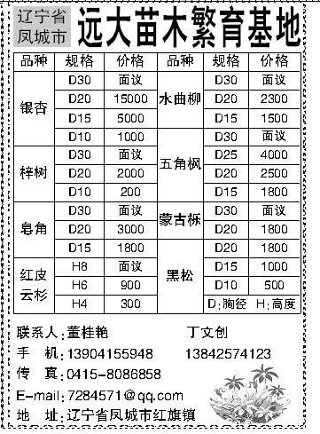 辽宁远大苗木基地