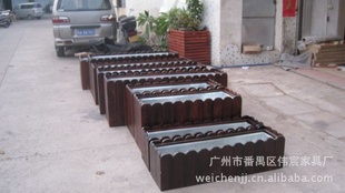 广州厂家直销户外家具-碳烧木花箱