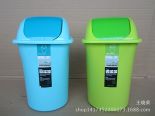 彩色塑料翻盖方形垃圾桶 卫生桶9.9 10元店日用百货批发货源淘宝